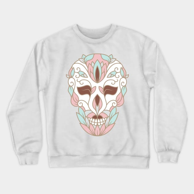 SKULL IN PASTELS Crewneck Sweatshirt by MagicDreams